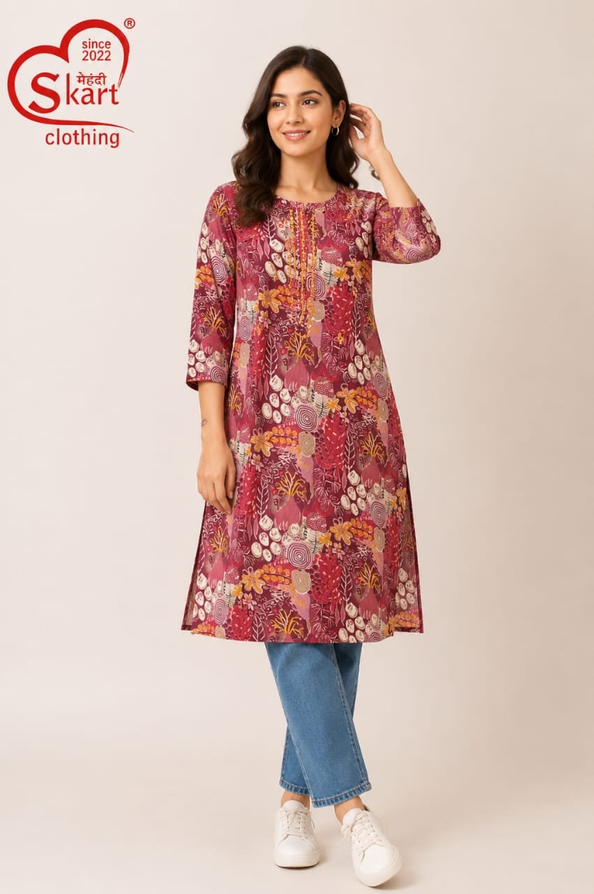 Printed Casual Women’s Kurti – Stylish Everyday Wear - View 2