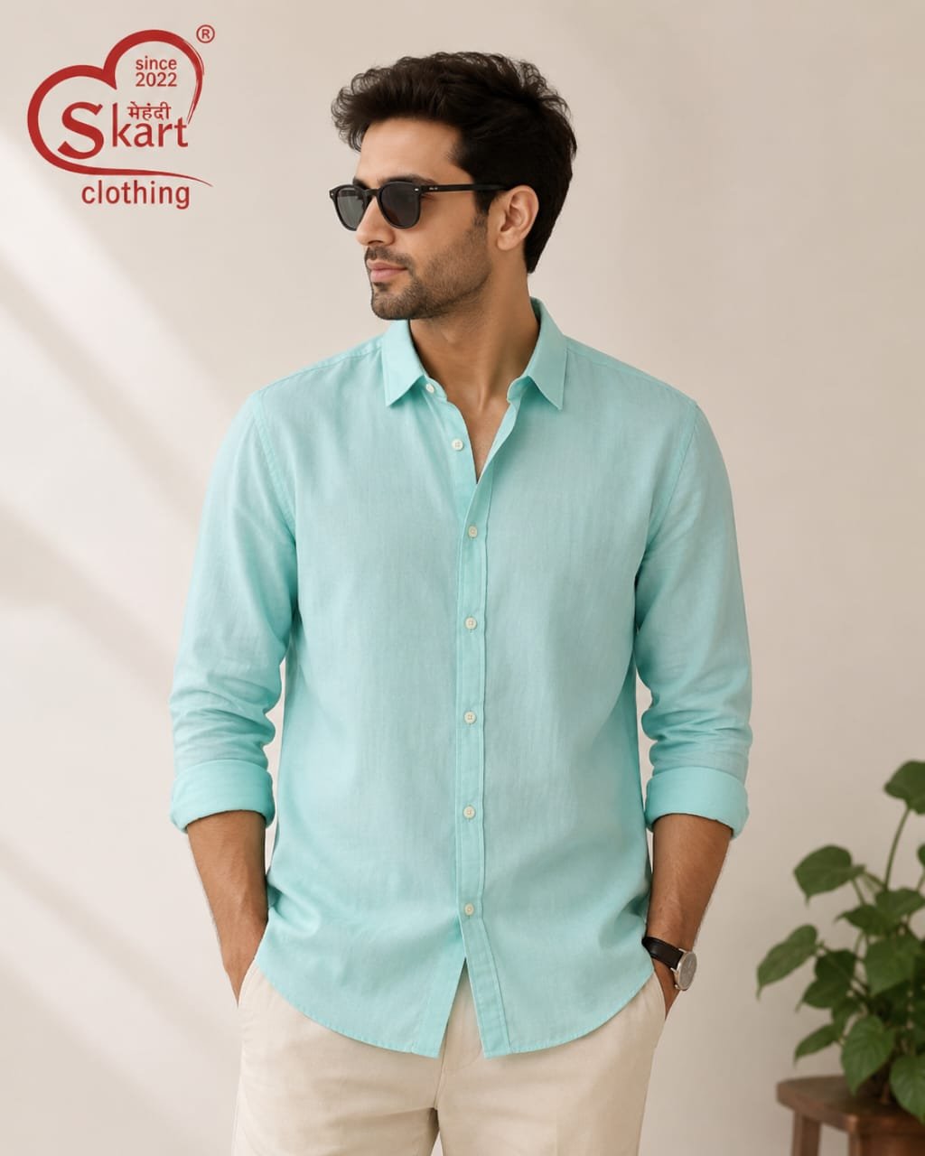 Levi's Men Solid Mint Green Casual Shirt – Smart Everyday Wear - View 2