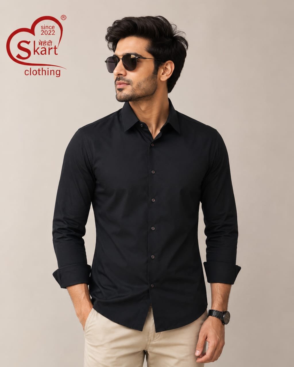 Levi's Men Classic Black Full-Sleeve Casual Shirt - View 2
