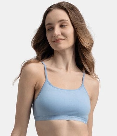 Jockey 1351 Women's Cotton Stretch Camisole Bra – Wire-Free Adjustable Strap Bra