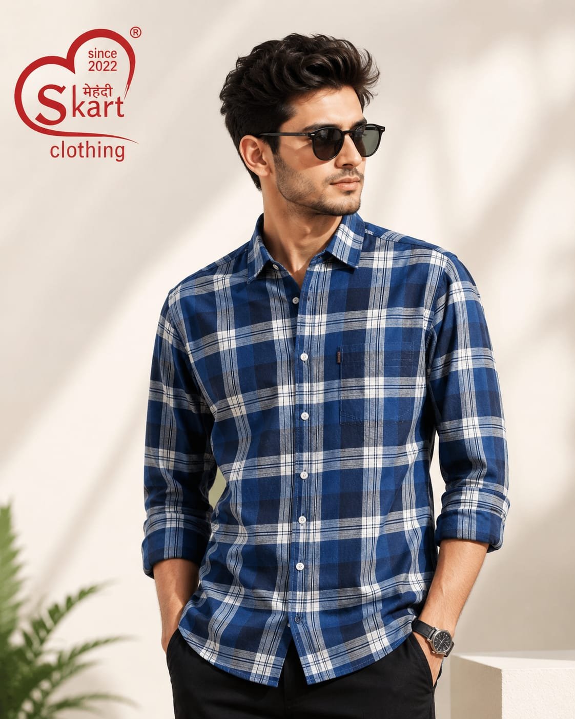 Levi's Classic Blue Check Shirt – Casual & Stylish