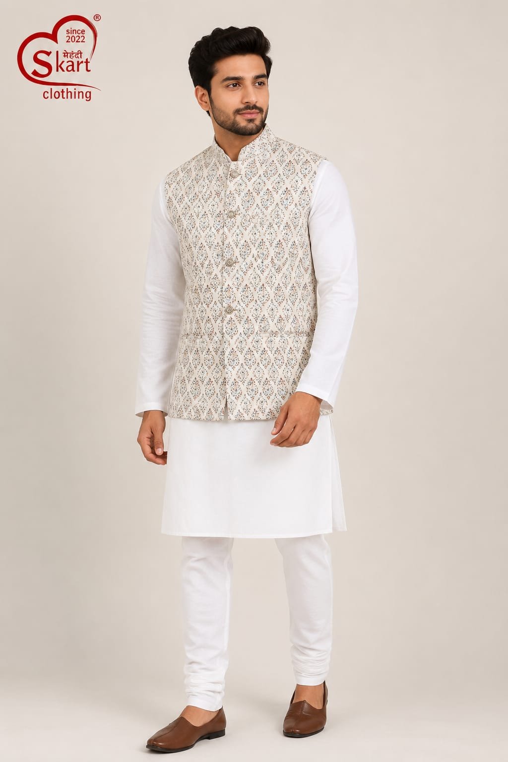 Men’s Printed Nehru Jacket